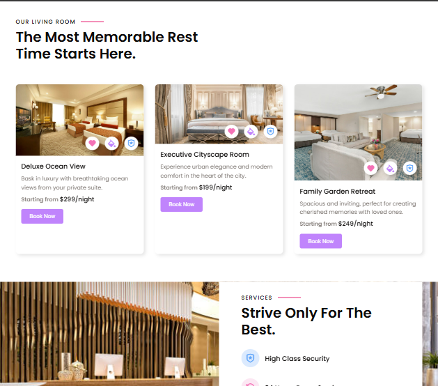 Hotel Responsive Website Using Html, Css & JavaScript