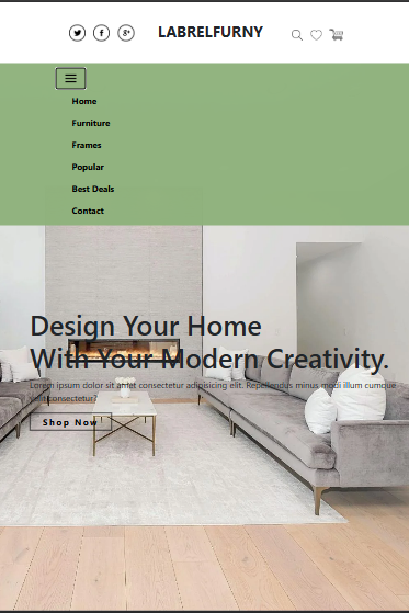 Furniture Website Template