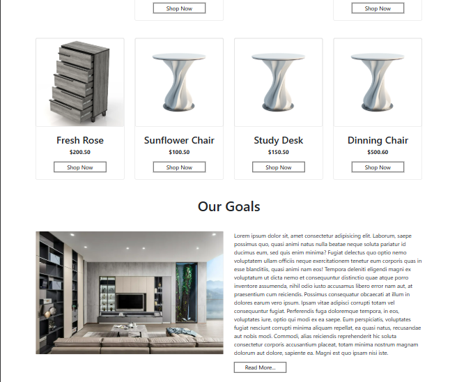 Furniture Website Template