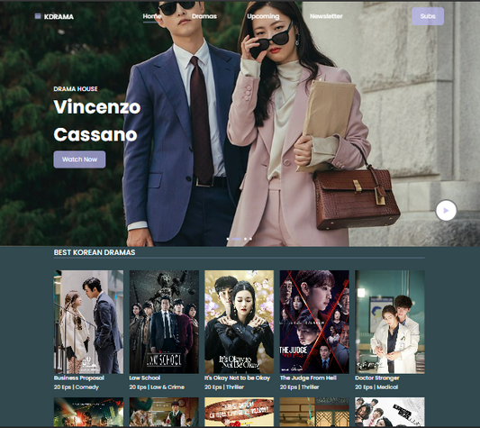 Drama Website Template Using Html, Css & JavaScript